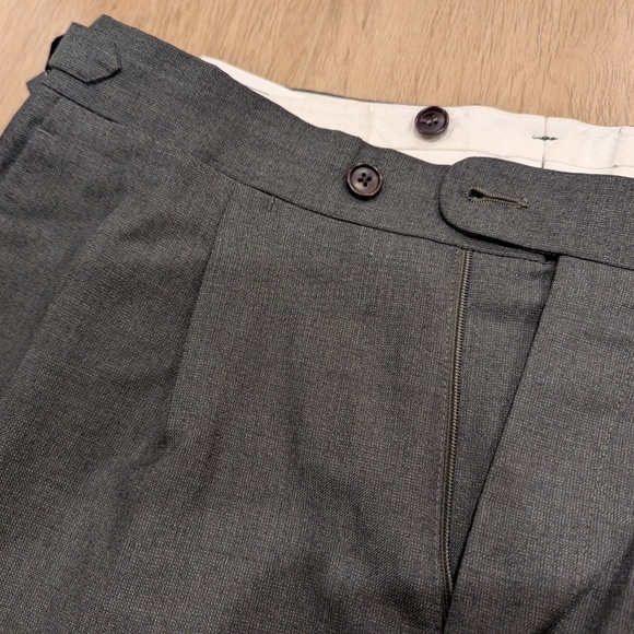 SuitSupply Forest Green Tropical Wool Trousers - Size 28 to 32 - Picture 2 of 4